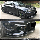 BMW 2 серия F22/F23 2014-2021 гг. Накладка на передний бампер Lip V5 (для F87 M2, Карбон) фото 8