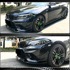 BMW 2 серия F22/F23 2014-2021 гг. Накладка на передний бампер Lip V5 (для F87 M2, Карбон) фото 9