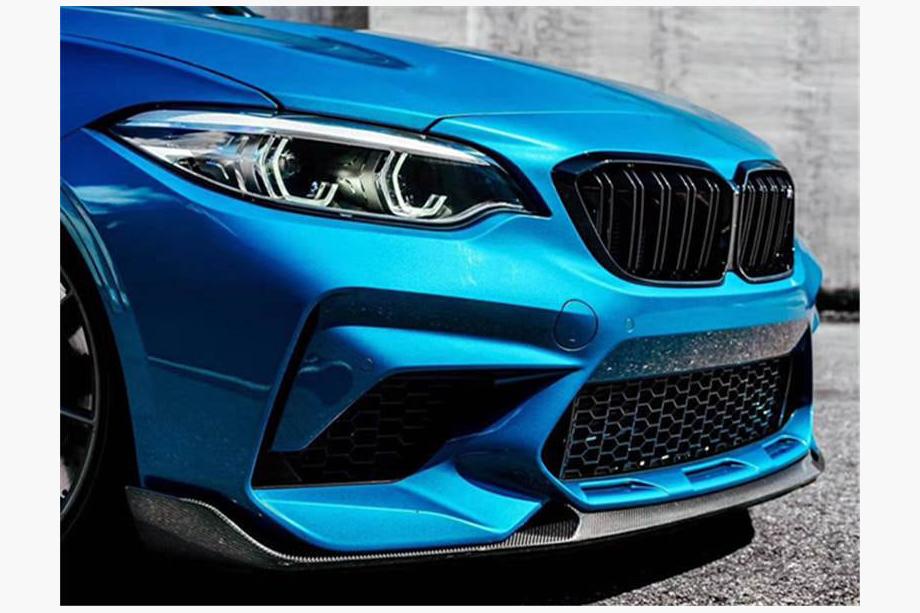 BMW 2 серия F22/F23 2014-2021 гг. Передний спойлер Lip V2 для F87 M2 Competition, Карбон Фото 4