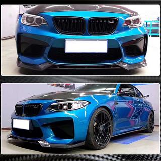 Передний лип V2 для F87 M2, Карбон BMW 2 серия F22/F23 2014-2021 гг. фото 4