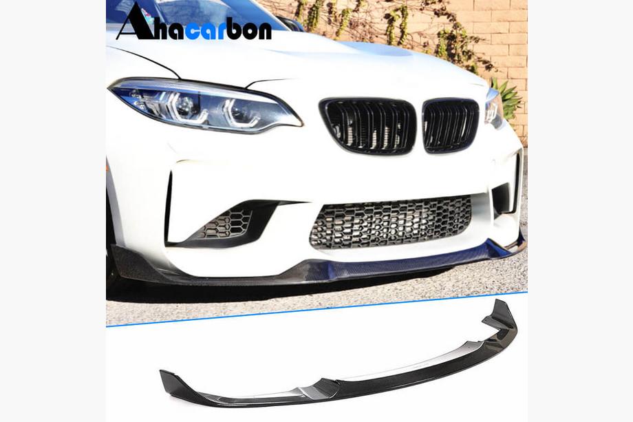 BMW 2 серия F22/F23 2014-2021 гг. Передний лип-спойлер Lip V9 для F87, Карбон Фото 1