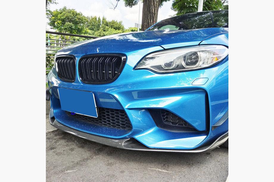 BMW 2 серия F22/F23 2014-2021 гг. Передний лип-спойлер Lip V9 для F87, Карбон Фото 2