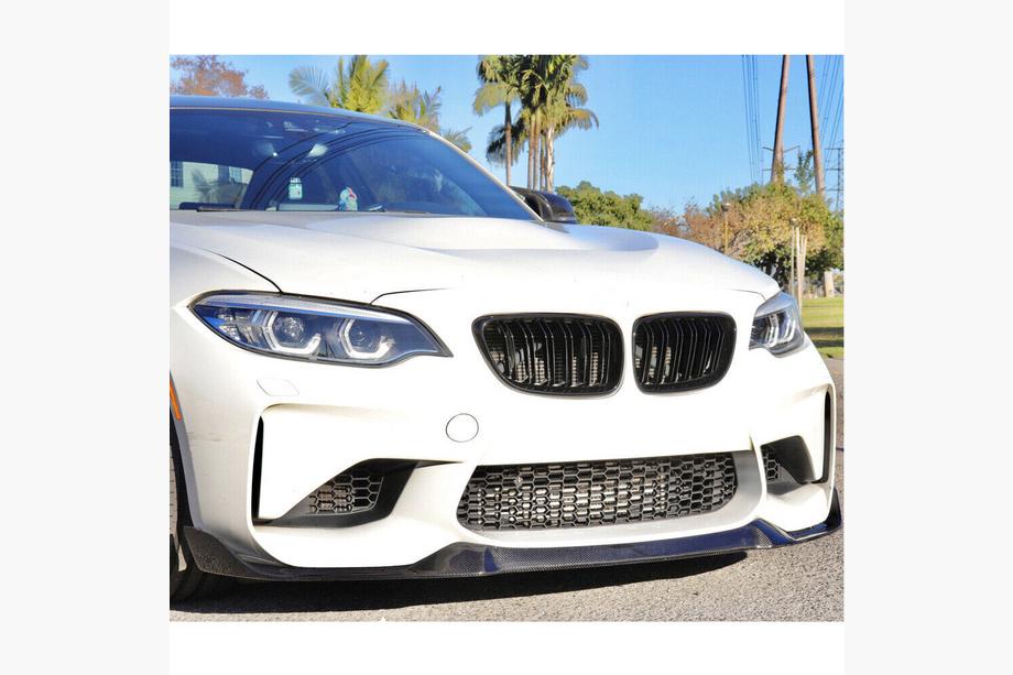 BMW 2 серия F22/F23 2014-2021 гг. Передний лип-спойлер Lip V9 для F87, Карбон Фото 4