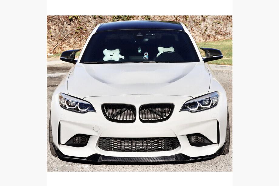 BMW 2 серия F22/F23 2014-2021 гг. Передний лип-спойлер Lip V9 для F87, Карбон Фото 5
