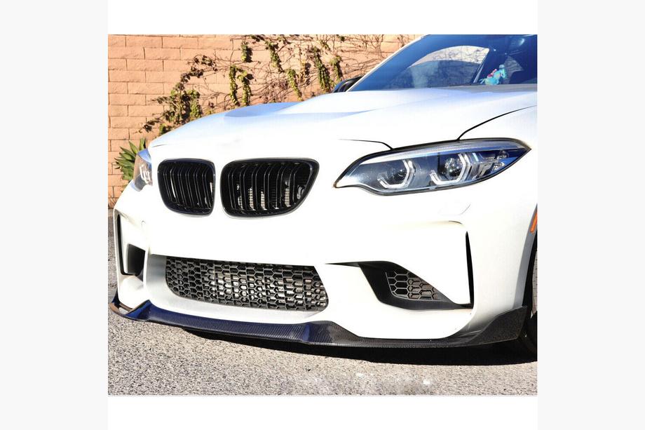 BMW 2 серия F22/F23 2014-2021 гг. Передний лип-спойлер Lip V9 для F87, Карбон Фото 6