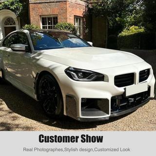 Передний бампер Лип V1 (для G87, Карбон) BMW 2 серия G42 2021- гг. фото 3