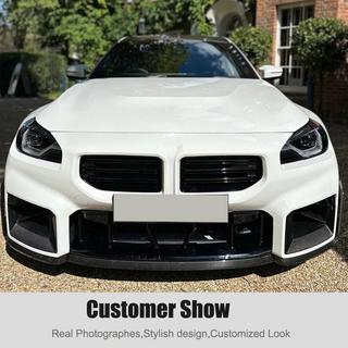 Передний бампер Лип V1 (для G87, Карбон) BMW 2 серия G42 2021- гг. фото 4