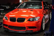 BMW 3 серия E92/E93 2006–2013 гг. Передний бампер Лип Hamman-Style V1 для M3, Карбон фото 5