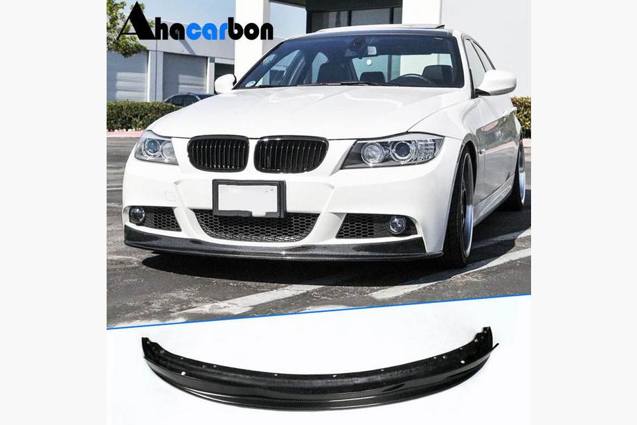 BMW 3 серия E90/E91 2005-2011 гг. Передний бампер лип (для E90 M-Sport 2008-2011, Карбон) Фото 1