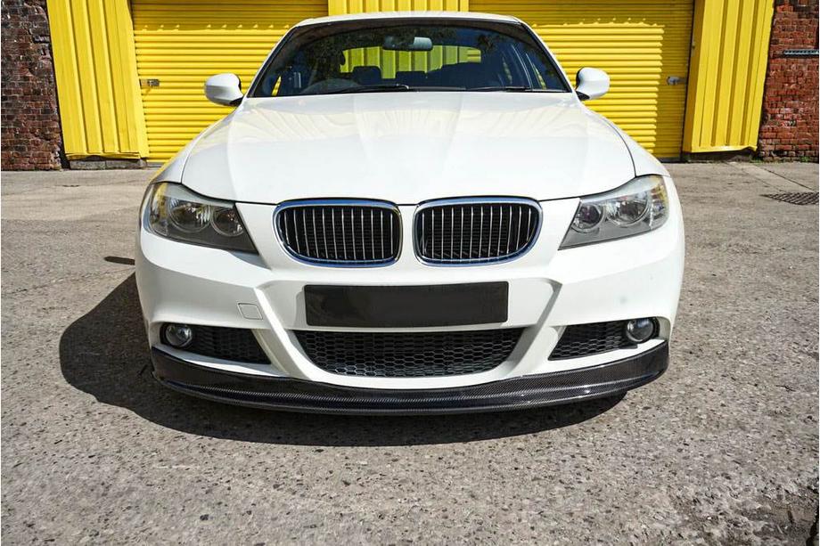 BMW 3 серия E90/E91 2005-2011 гг. Передний бампер лип (для E90 M-Sport 2008-2011, Карбон) Фото 2