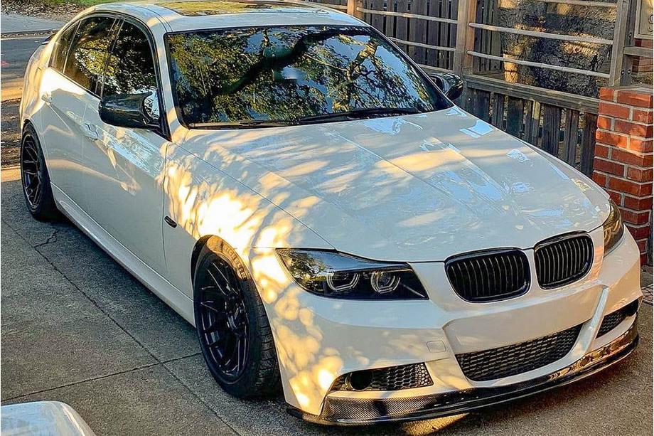 BMW 3 серия E90/E91 2005-2011 гг. Передний бампер лип (для E90 M-Sport 2008-2011, Карбон) Фото 4