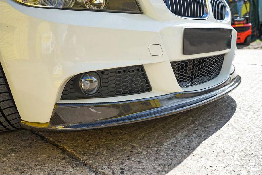 BMW 3 серия E90/E91 2005-2011 гг. Передний бампер лип (для E90 M-Sport 2008-2011, Карбон) Фото 5