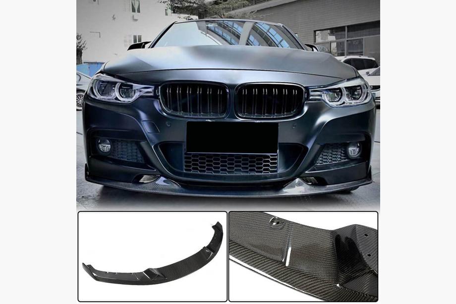 BMW 3 серия F30/F31 2012-2019 гг. Передний бамперный лип Mad-Style для F30 M-Sport, Карбон Image