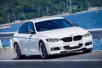 BMW 3 серия F30/F31 2012-2019 гг. Передний Лип V-Style для F30 M-Sport, Карбон фото 7