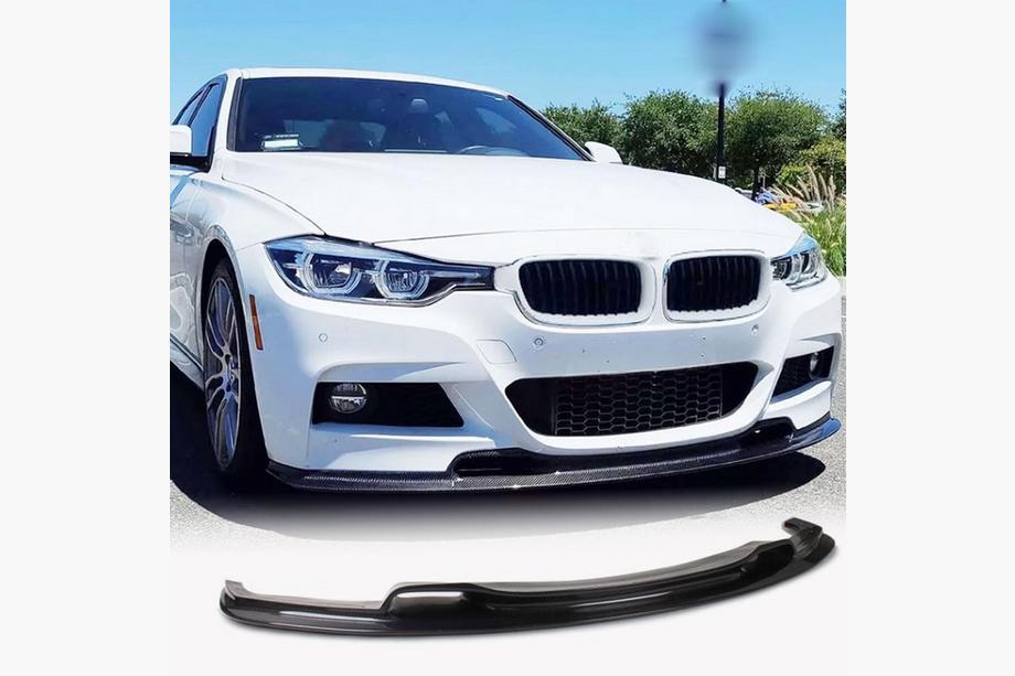 BMW 3 серия F30/F31 2012-2019 гг. Накладка на передний бампер FRP V3 (M-Performance) Фото 1