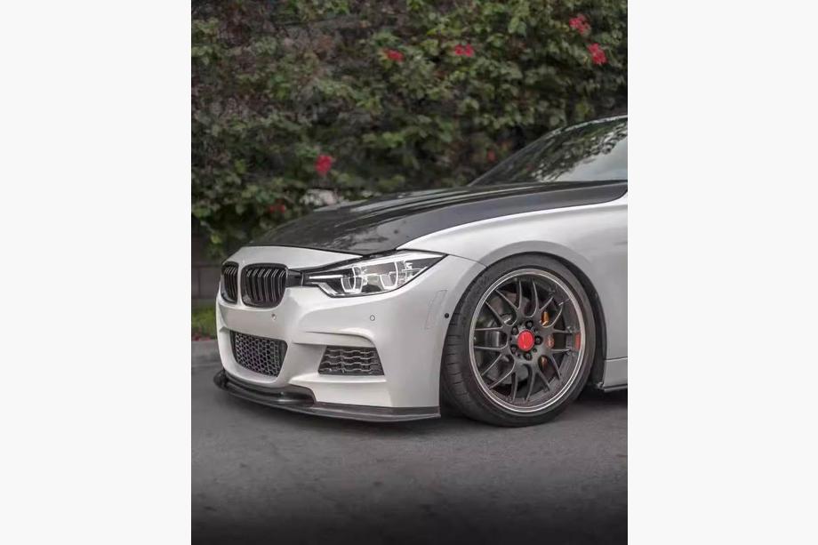 BMW 3 серия F30/F31 2012-2019 гг. Накладка на передний бампер FRP V3 (M-Performance) Фото 3