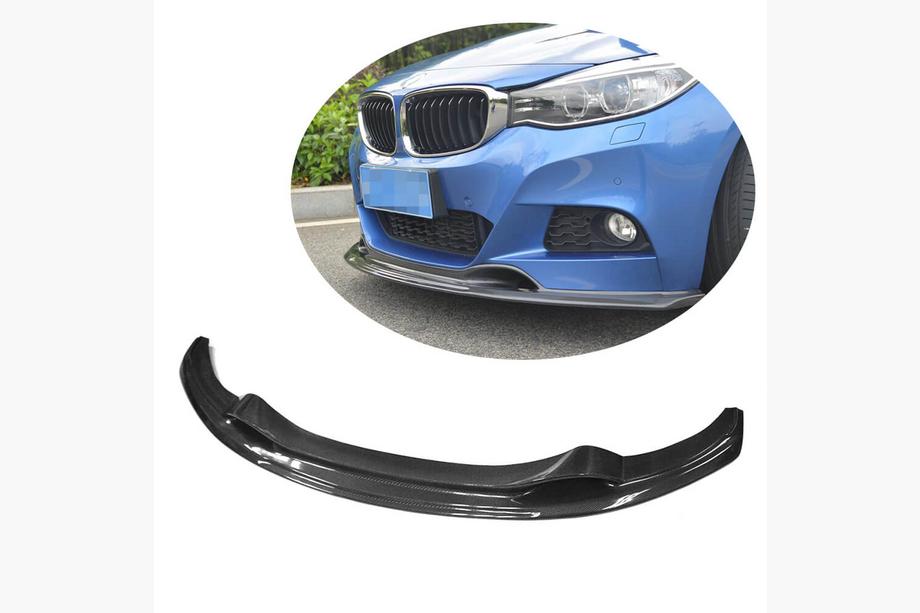 BMW 3 серия F34 2013–2020 гг. Передний бампер Лип V-Style (для M-Sport, Карбон) Image