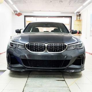 Передний лип-спойлер V3 для M-Sport 2018-2022, Карбон BMW 3 серия G20/G21 2018- гг. фото 1