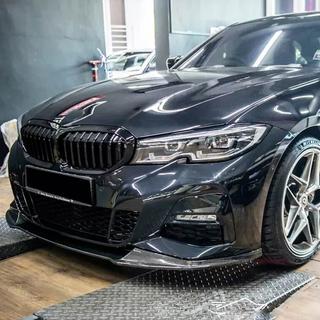 Передний бампер Лип V5 (для M-Sport 2018-2022, Карбон) BMW 3 серия G20/G21 2018- гг. фото 3