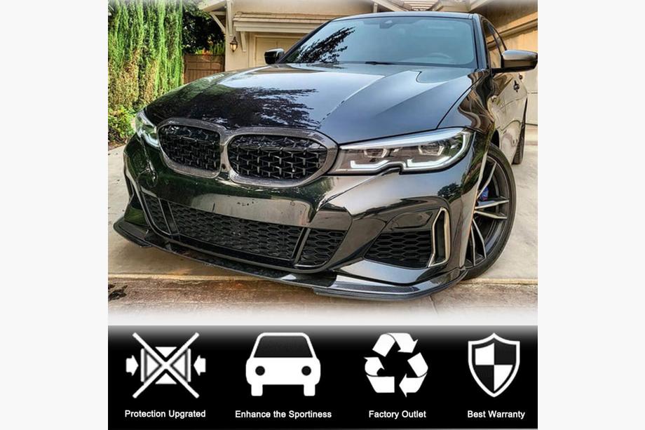 BMW 3 серия G20/G21 2018- гг. Передний Лип-спойлер V7 для M-Sport 2018-2022 Карбон Фото 3