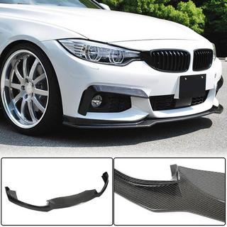 Накладка на передний бампер Lip V1 (для M-Sport, Карбон) BMW 4 серия F32/F33/F36 2012-2020 гг. фото 1