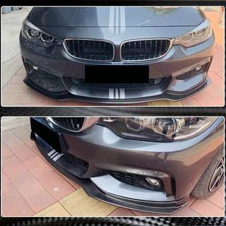 Накладка на передний бампер Lip V1 (для M-Sport, Карбон) BMW 4 серия F32/F33/F36 2012-2020 гг. фото 3