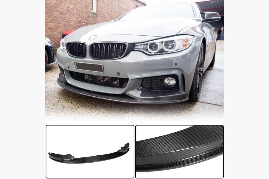 BMW 4 серия F32/F33/F36 2012-2020 гг. Передняя губа бампера Карбон V4 (M-Sport) Фото 1