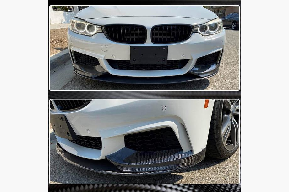 BMW 4 серия F32/F33/F36 2012-2020 гг. Передняя губа бампера Карбон V4 (M-Sport) Фото 4