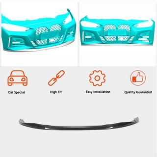 Передняя губа бампера Lip V2 для G22/G23 M-Sport Карбон BMW 4 серия G22/23/26 2020- гг. фото 2