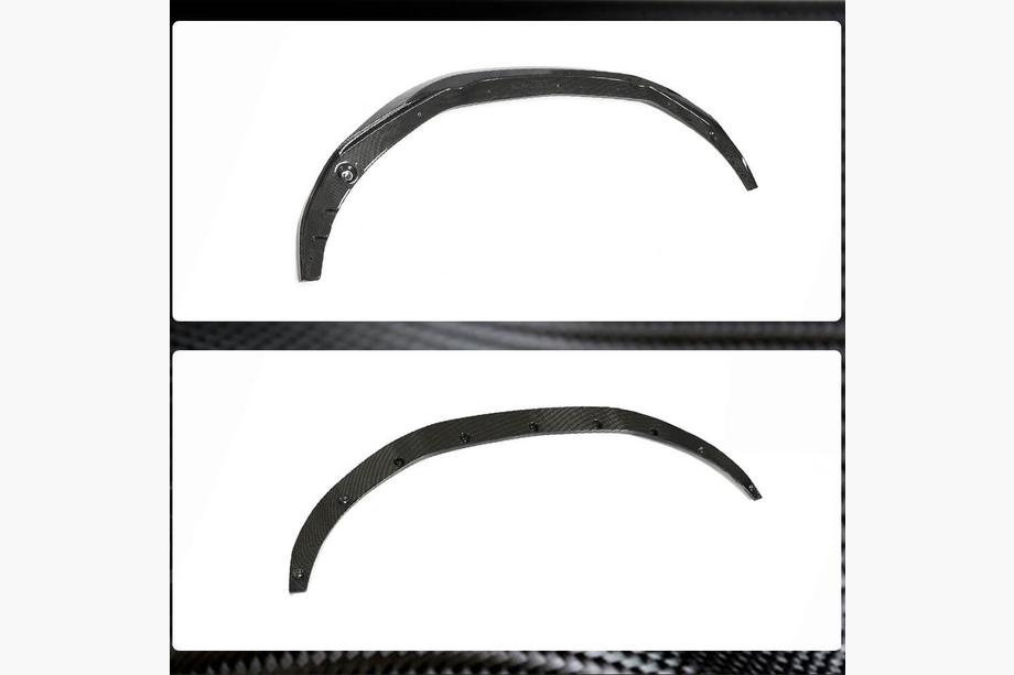 BMW 4 серия G22/23/26 2020- гг. Передняя губа бампера Lip V2 для G22/G23 M-Sport Карбон Фото 3