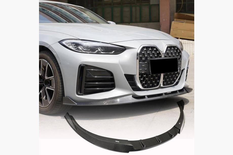 BMW 4 серия G22/23/26 2020- гг. Передний бампер Лип V3 (для G26 M-Sport, Карбон) Image
