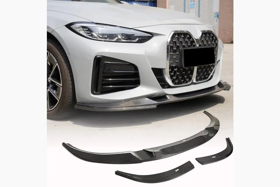BMW 4 серия G22/23/26 2020- гг. Передняя губа бампера Lip V2 для G26 M-Sport, Карбон Image