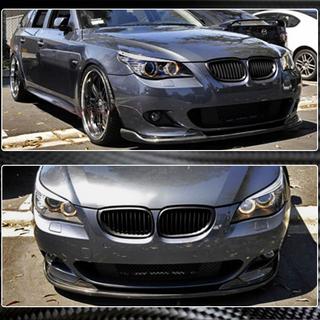 Накладка на передний бампер (для M-Sport, Карбон) BMW 5 серия E60/E61 2003-2010 гг. фото 3