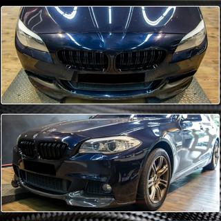 Передний Лип-спойлер V1 (для F10 M-Sport, Карбон) BMW 5 серия F10/F11 2010–2016 гг. фото 3