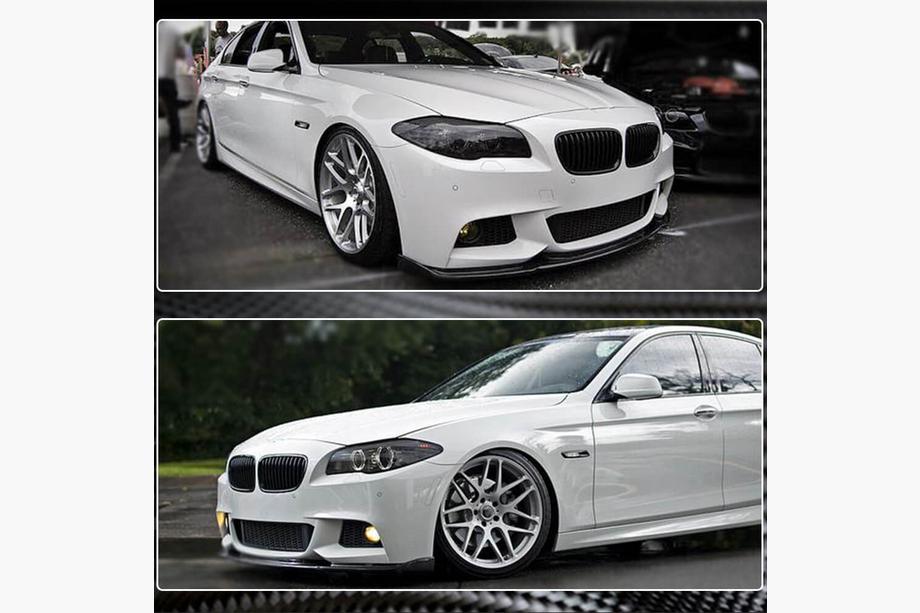 BMW 5 серия F10/F11 2010–2016 гг. Передняя губа бампера FRP V5 (M-Sport) Фото 4