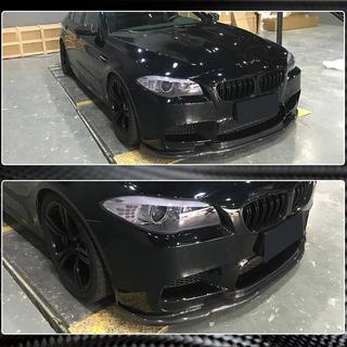 Передний лип-спойлер V3 для F10 M5, Карбон BMW 5 серия F10/F11 2010–2016 гг. фото 4