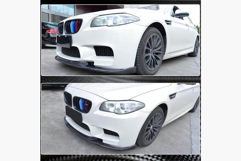 BMW 5 серия F10/F11 2010–2016 гг. Передний лип-спойлер V3 для F10 M5, Карбон Фото 3
