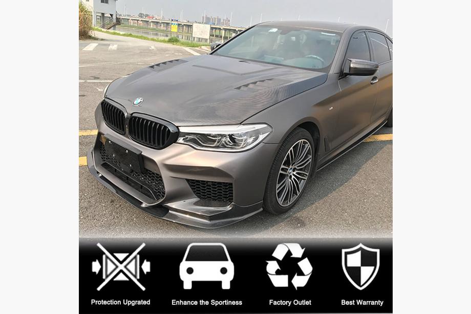 BMW 5 серия G30/G31 2017–2023 гг. Передний бампер Лип V2 для M5 F90 2017-2020 Карбон Фото 3