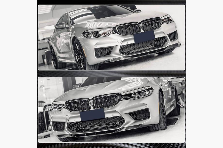 BMW 5 серия G30/G31 2017–2023 гг. Передний Бампер Лип V4 для M5 F90 2017-2020 Карбон Фото 5