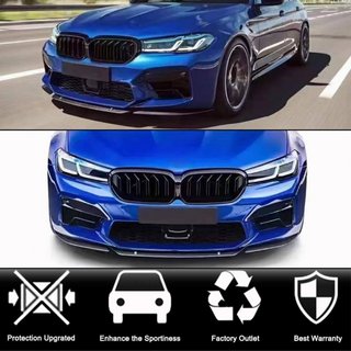 Накладка на передний бампер Lip V4 для M5 F90 2020-2024, Карбон BMW 5 серия G30/G31 2017–2023 гг. фото 2