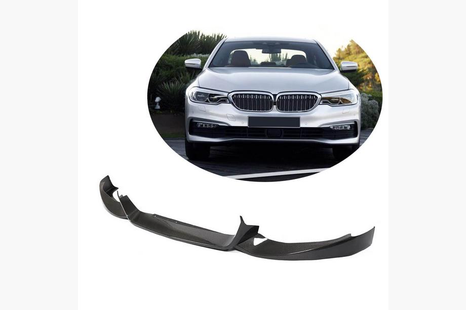 BMW 5 серия G30/G31 2017–2023 гг. Накладка на передний бампер карбон (2017-2020 Base) Image