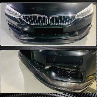Передний лип-спойлер V1 для M-Sport 2017-2020, Карбон фото 4