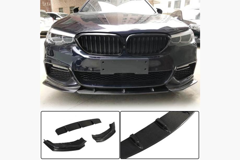 BMW 5 серия G30/G31 2017–2023 гг. Передний Бампер Лип V4 для M-Sport 2017-2020 Карбон Фото 1