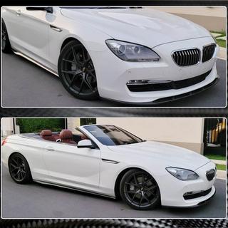 Накладка на передний бампер Lip (для Base 2011-2014, Карбон) BMW 6 серия F12/F13/F06 2011-2018 гг. фото 4