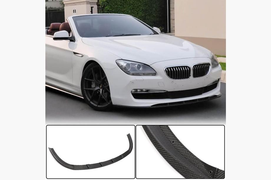 BMW 6 серия F12/F13/F06 2011-2018 гг. Накладка на передний бампер Lip (для Base 2011-2014, Карбон) Image