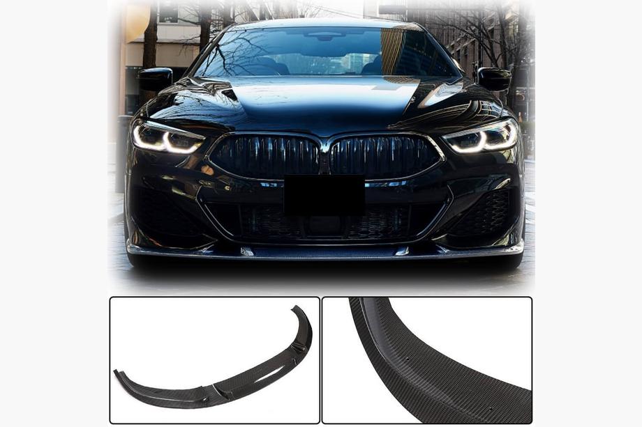 BMW 8 серия G14/G15/G16 2018- гг. Передний бампер Лип V3 для M-Sport, Карбон Image