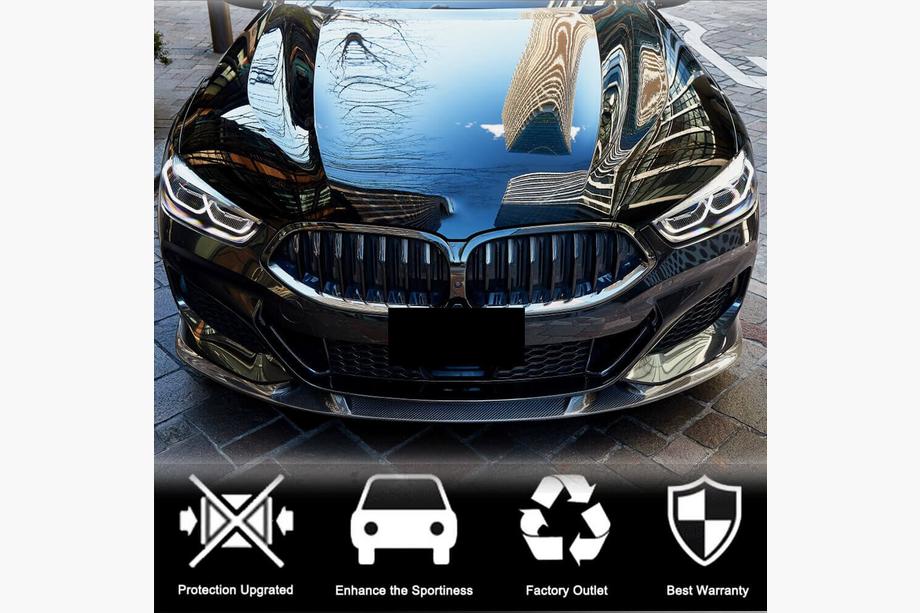 BMW 8 серия G14/G15/G16 2018- гг. Передний бампер Лип V3 для M-Sport, Карбон Фото 3