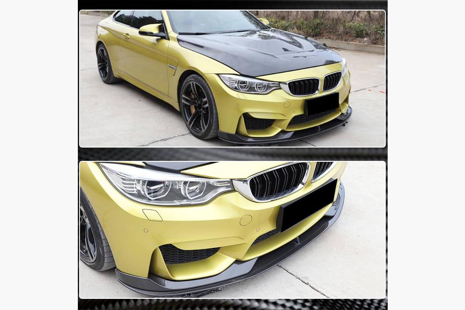 BMW 3 серия F30/F31 2012-2019 гг. Передний лип-спойлер V2 для F80 Карбон Фото 4