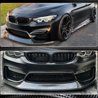 Передний бампер Лип V7 (для F82/F83, Карбон) BMW 4 серия F32/F33/F36 2012-2020 гг. фото 4