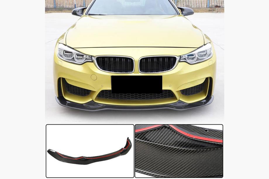 BMW 4 серия F32/F33/F36 2012-2020 гг. Передний Бампер Лип V9 (для F82/F83, Карбон) Image